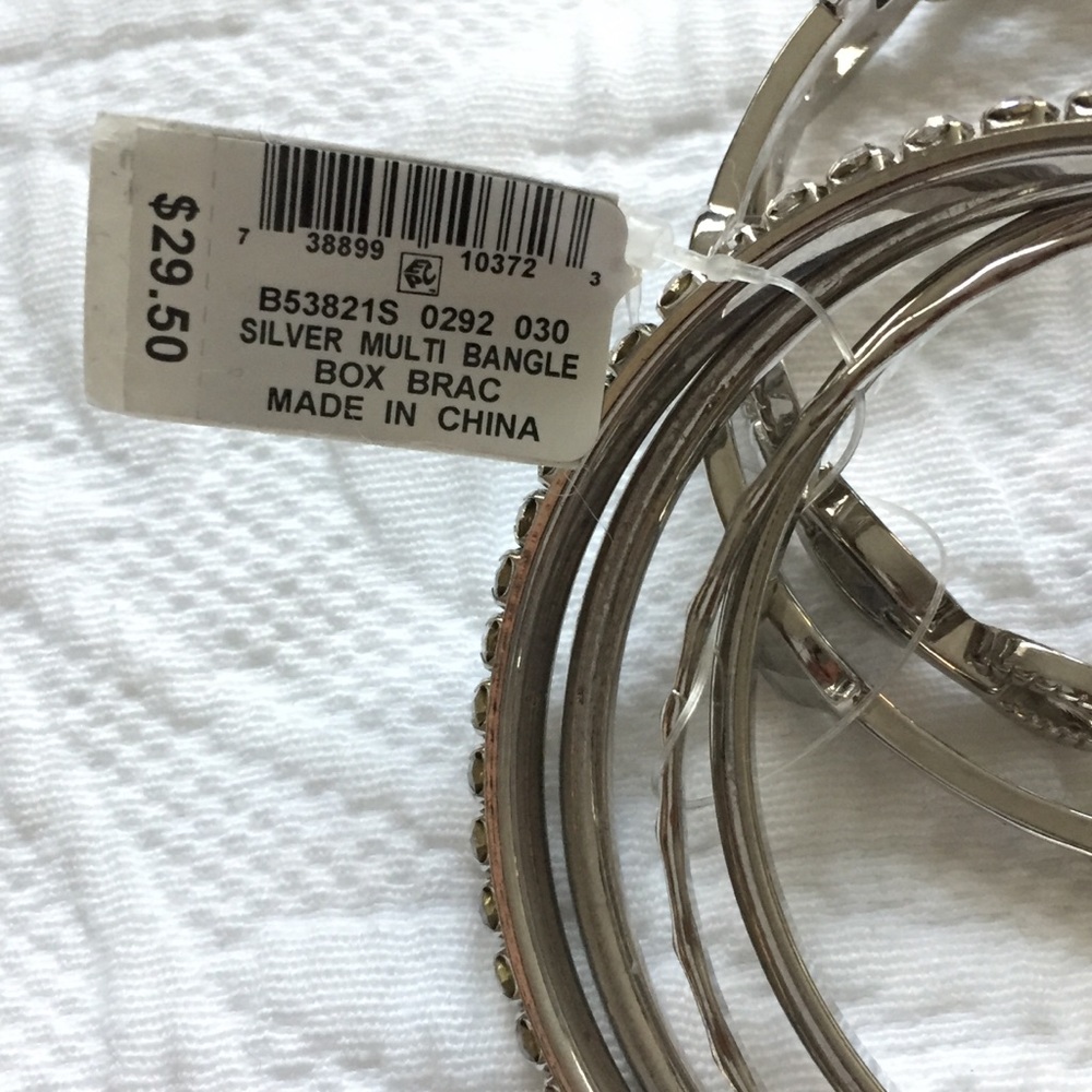 Macy’s Silver Multi-Bangle Set - Picture 5 of 6